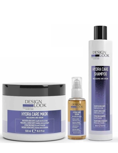DESIGN LOOK HYDRATING PACK SHAMPOO 300ML + MASK 500ML + SERUM 100ML