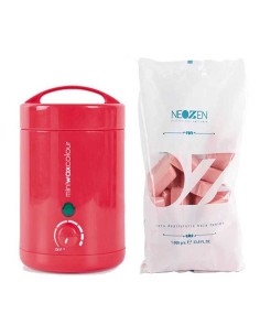 MINI WAX HEATER PACK + 1KG PINK WAX 2