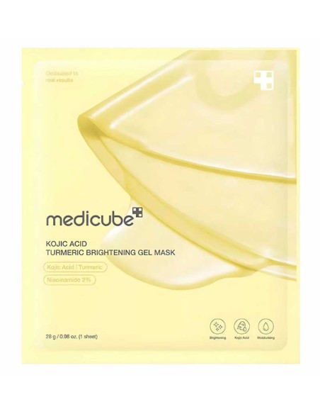KOJIC ACID TURMERIC BRIGHTENING GEL MASK 4uds MEDICUBE