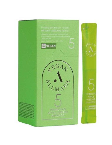SHAMPOOING PROBIOTICS VINAIGRE DE POMME STICK POUCH 20X8ML ALLMASIL