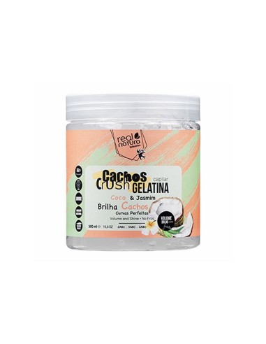 REAL NATURA CACHOS CRUSH COCONUT & JASMINE HAIR JELLY 500ML