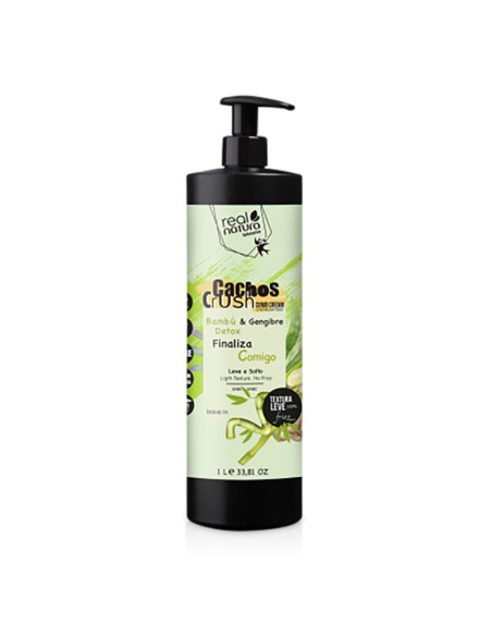 CACHOS CRUSH BAMBOO & GINGER STYLING CREAM 1000ML REAL NATURA