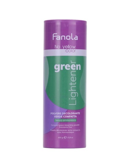 POLVO DECOLORANTE VERDE NO YELLOW 450G FANOLA