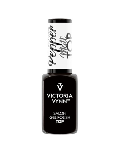 GEL POLISH TOP NO WIPE PEPPER MATT 8ML VICTORIA VYNN