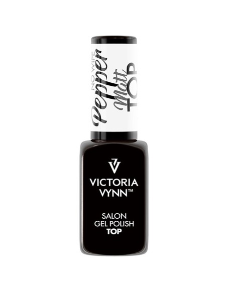 GEL POLISH TOP NO WIPE PEPPER MATT 8ML VICTORIA VYNN