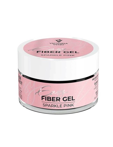 EASY FIBER GEL SPARKLE PINK VICTORIA VYNN