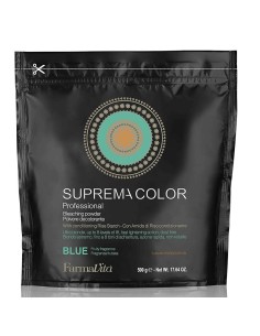 FARMAVITA DECOLORACION SUPREMA BLEACHING POWDER BLUE  500GR